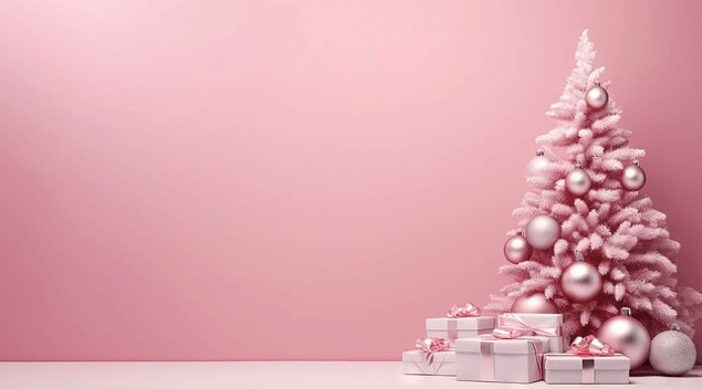 Aesthetic:8jy5rfemumg= Pink Christmas Background