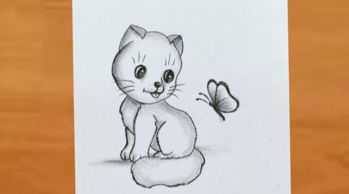 Cute:128rbmo9bok= Cat Drawings