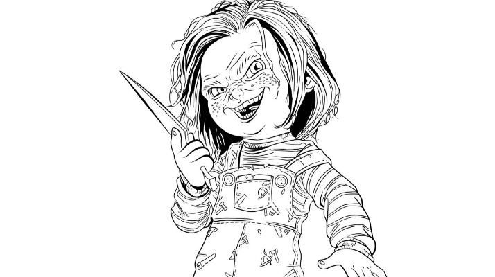 Outline:-Kvsppnj9o8= Chucky Drawing